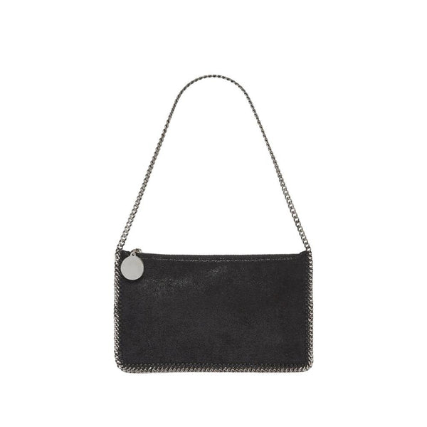 STELLA MCCARTNEY Falabella Pochette in Shaggy Deer Black Silver