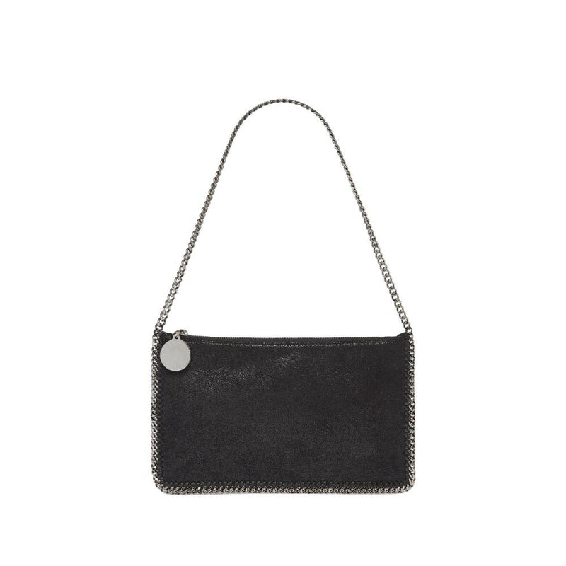 STELLA MCCARTNEY Falabella Pochette in Shaggy Deer Black Silver