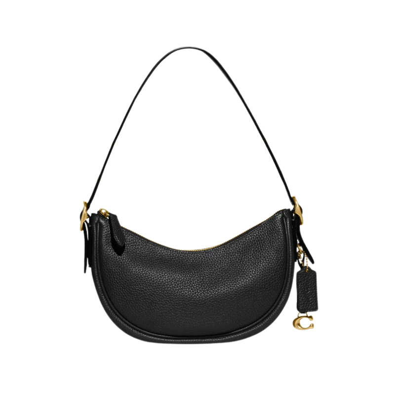 Coach Luna Shoulder Bag Leather Black
