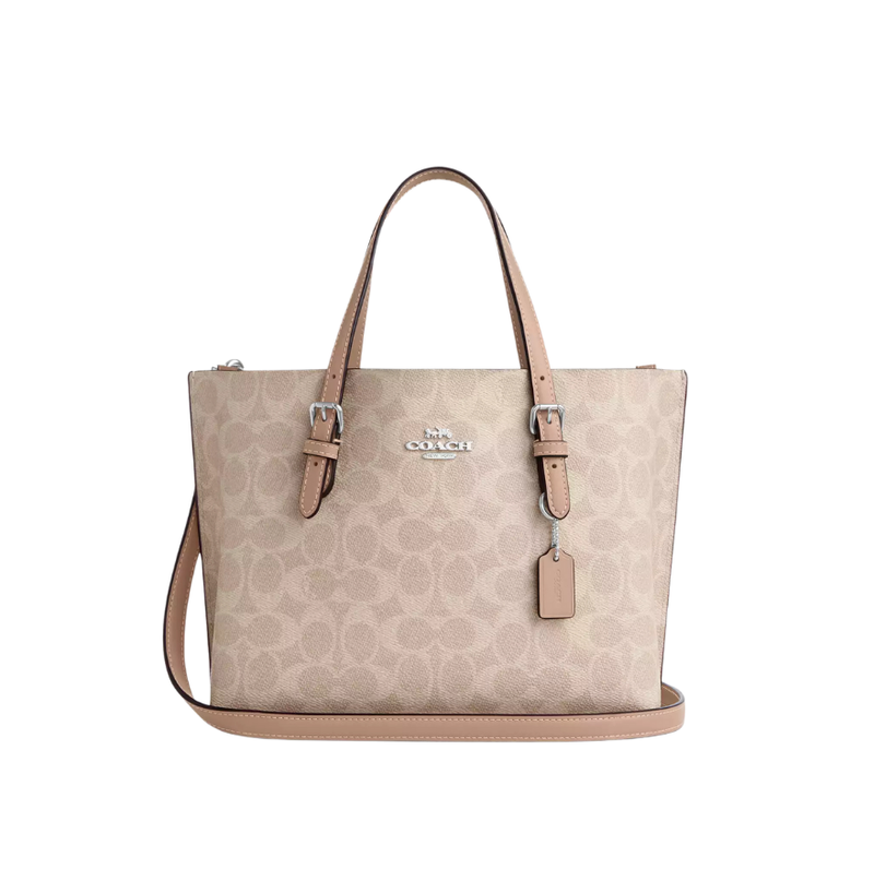 Coach Mollie Tote Bag 25 In Signature Canvas Sand Taupe
