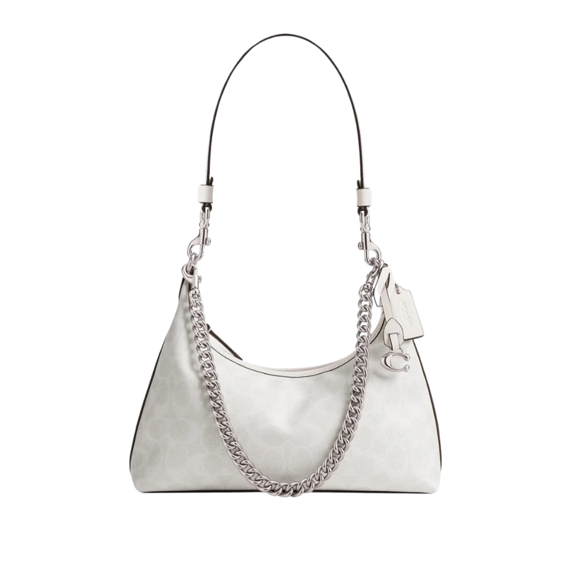 Coach Juliet Shoulder Bag 25 In Signature Canvas White Chalk