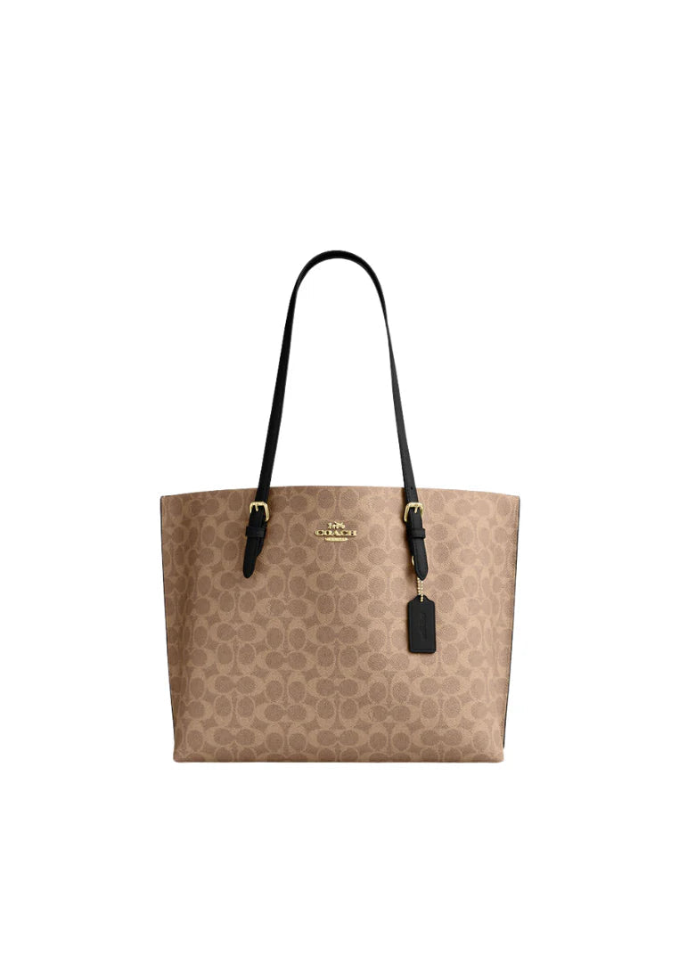 Mollie Tote Bag in Signature Canvas Beige
