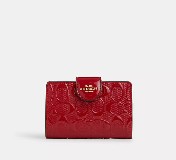Medium Corner Zip Wallet In Signature Leather