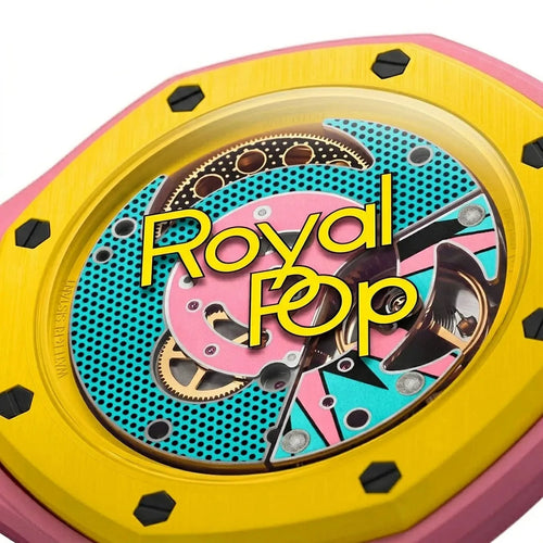 Audemars Piguet x Swatch Royal Pop OTG ROZ Unisex Pocket Watch with Teal Dial