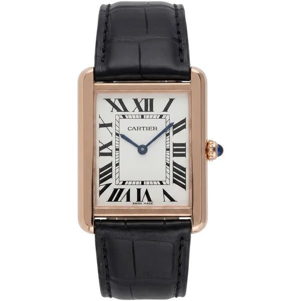 Cartier Men’s Rose Gold-Tone Rectangular Watch