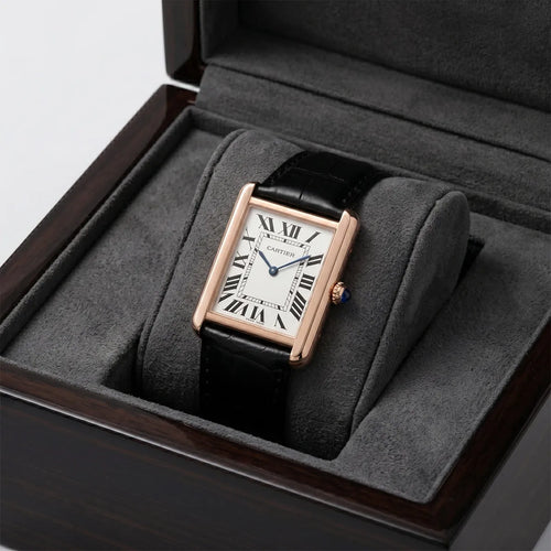 Cartier Men’s Rose Gold-Tone Rectangular Watch