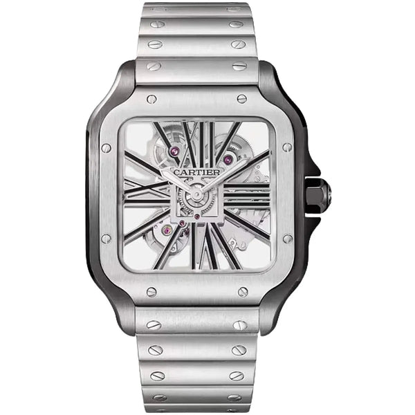 Cartier Men’s Santos Automatic Black Dial Watch