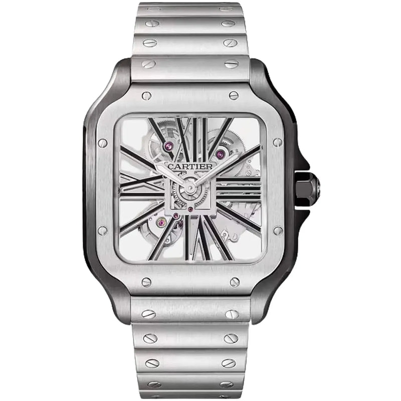 Cartier Men’s Santos Automatic Black Dial Watch