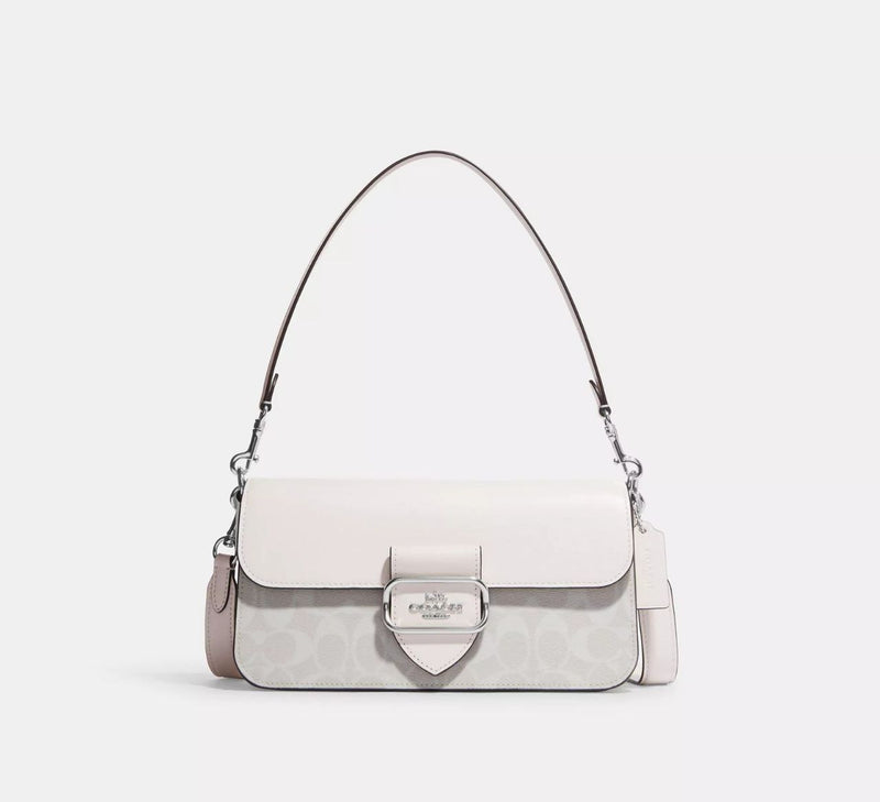 Coach Morgan Shoulder Bag In Signature Canvas navy