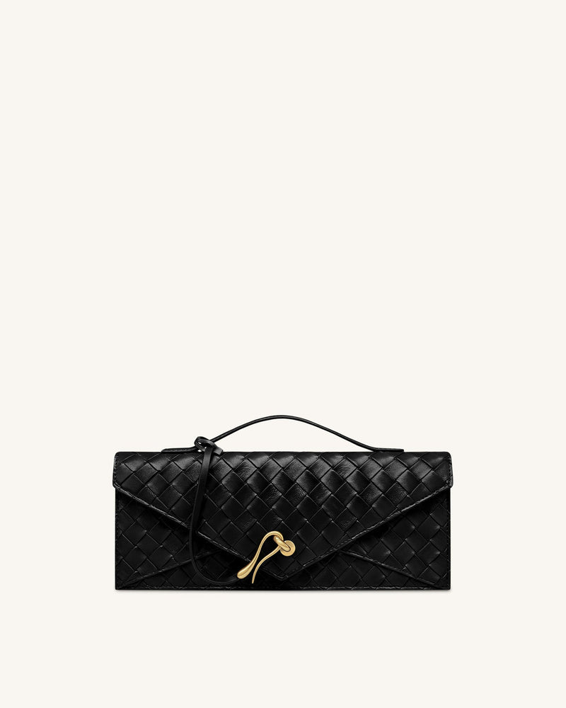 JW PEI Celeste Woven Textured Envelope Top Handle Bag