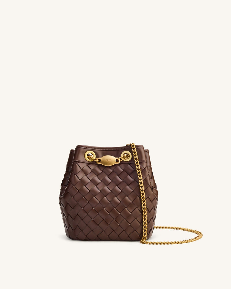 JW PEI Yara hand-woven bucket bag