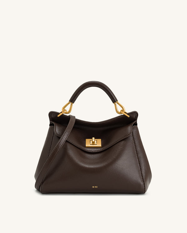 JW PEI Lucia Classic Top Handbag - Dark Brown