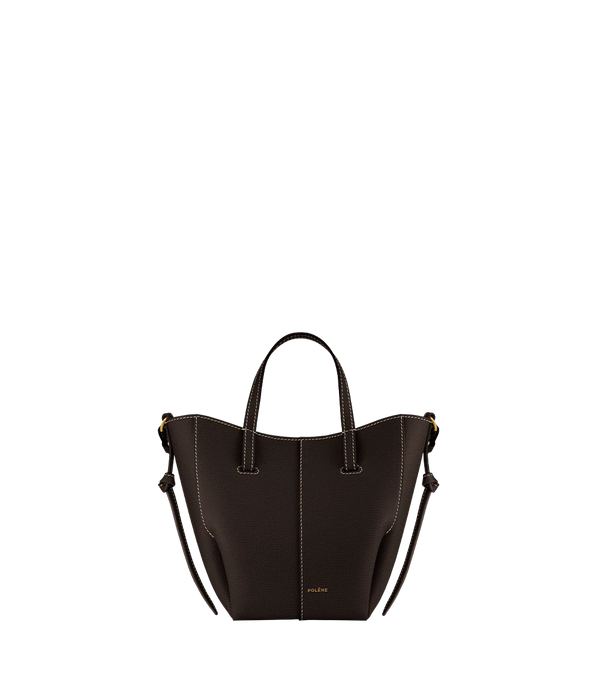 Polene Cyme Tote Nano EDITION TEXTURED EBONY