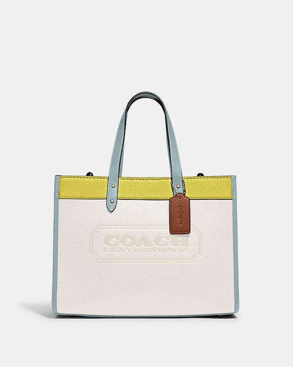 Field Tote 30 In Colorblock With Coach Badge