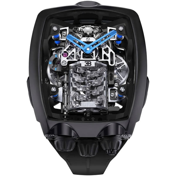 Jacob & Co. for Bugatti Chiron Tourbillon Men’s Black Skeleton Watch