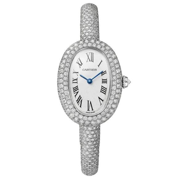 Cartier Baignoire Diamonds Super Clone Swiss Machine (24.6mm x 18.7mm)