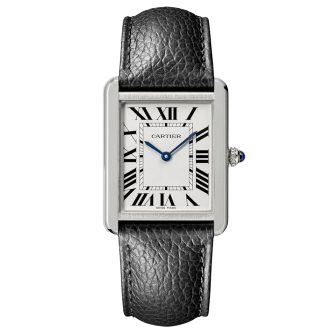 Cartier tank leather  Super Clone Swiss Machine (35mm x 27mm)