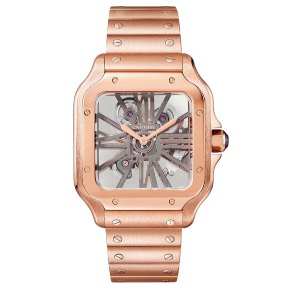 Cartier Santos Skeleton Super Clone Swiss Machine (41.9mm x35.1mm)