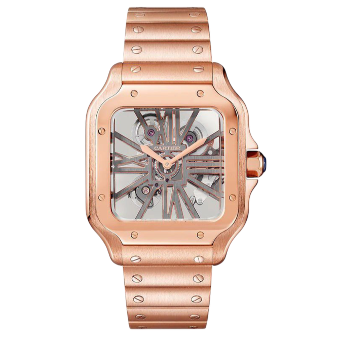 Cartier Santos Skeleton Super Clone Swiss Machine (41.9mm x35.1mm)