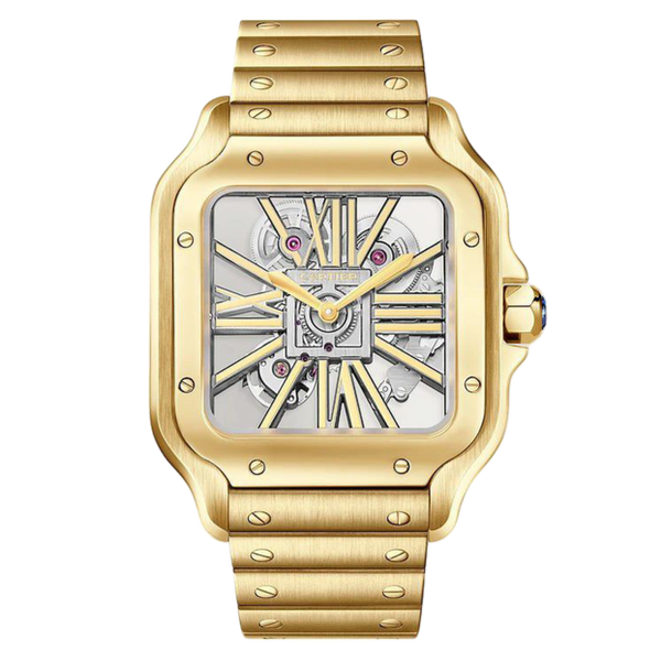 Cartier Santos Skeleton Super Clone Swiss Machine (41.9mm x 35.1mm)