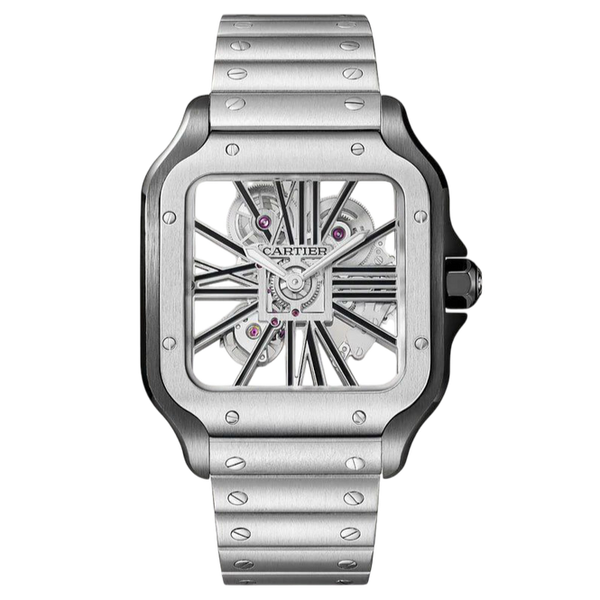 Cartier Santos Skeleton Super Clone Swiss Machine (41.9mm x35.1mm)