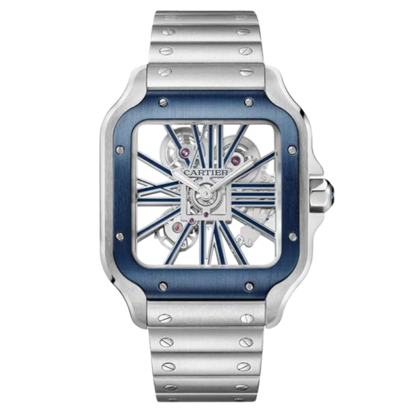 Cartier Santos Skeleton Super Clone Swiss Machine (41.9mm x35.1mm)