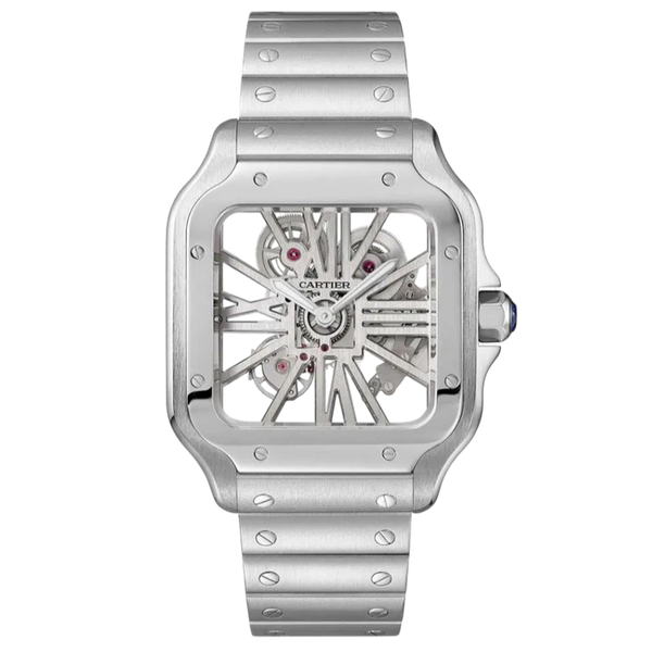 Cartier Santos Skeleton Super Clone Swiss Machine (41.9mm x35.1mm)