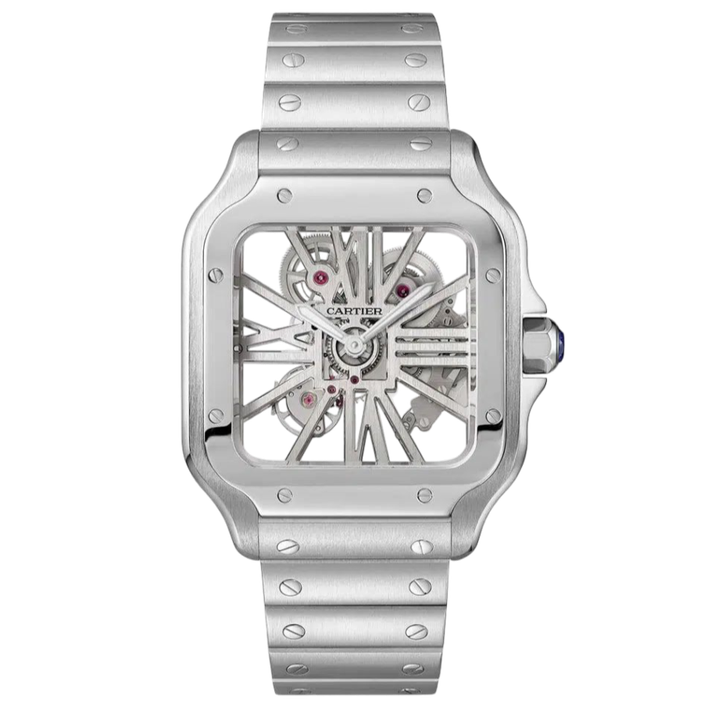 Cartier Santos Skeleton Super Clone Swiss Machine (41.9mm x35.1mm)