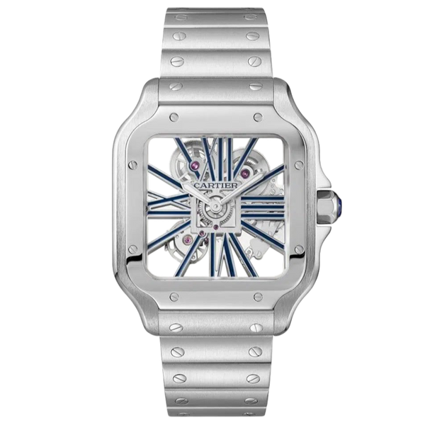Cartier Santos Skeleton Super Clone Swiss Machine (41.9mm x35.1mm)