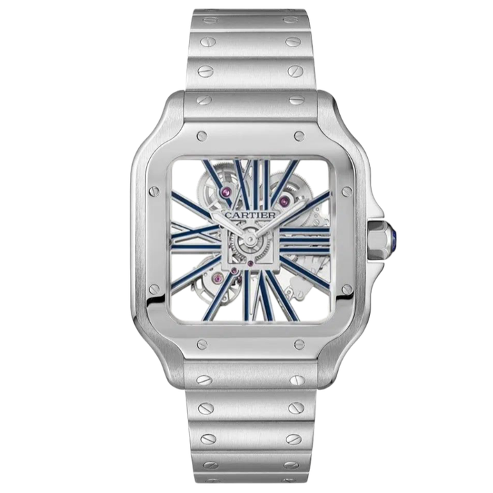Cartier Santos Skeleton Super Clone Swiss Machine (41.9mm x35.1mm)