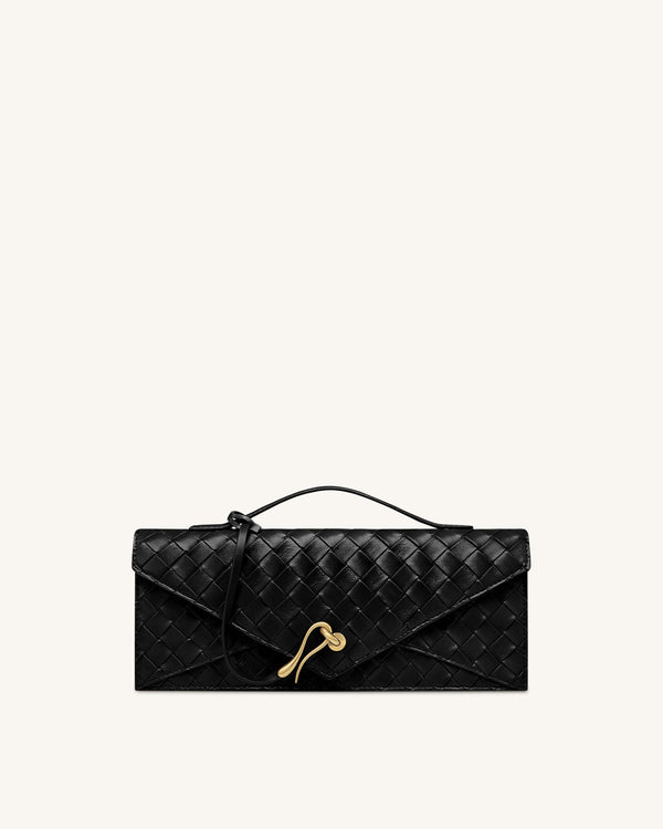 JW PEI Celeste Woven Textured Envelope Top Handle Bag
