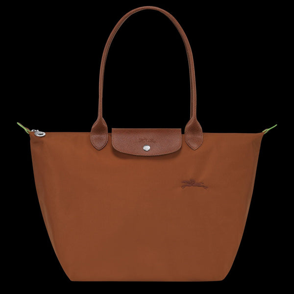 Le Pliage Green L Tote bag Cognac