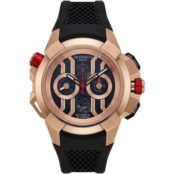 Jacob & Co. MenÃƒÂ¢Ã¢â€šÂ¬Ã¢â€žÂ¢s Epic X Chrono Rose Gold-Tone Skeleton Watch