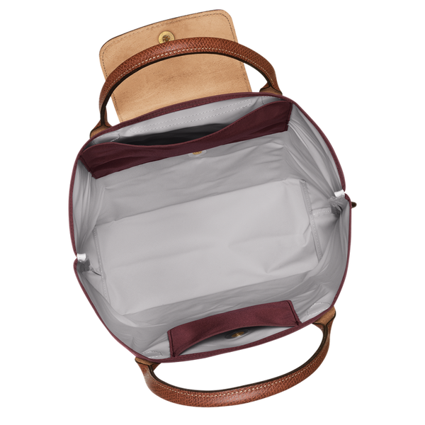 Le Pliage Original M Tote bag Vertical Burgundy