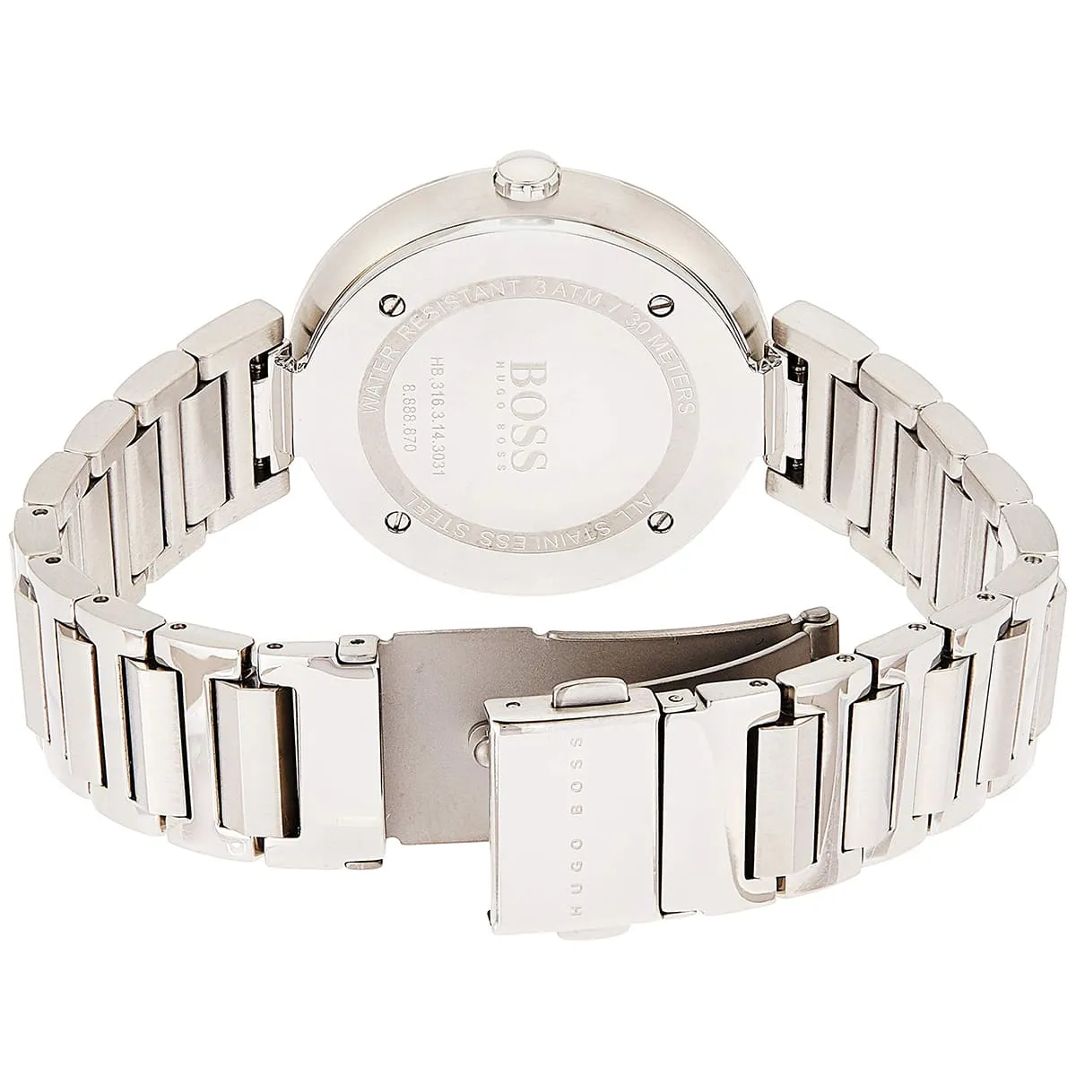 1502414-hugo-boss-watch-women-silver-dial-metal-stainless-strap-quartz-battery-analog-three-hand-allusio_4.jbg Hugo Boss Watch For Women 1502414 - Image 4