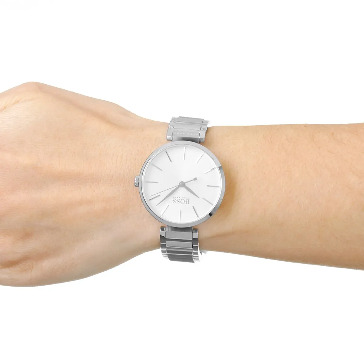 1502414-hugo-boss-watch-women-silver-dial-metal-stainless-strap-quartz-battery-analog-three-hand-allusio_5.jbg Hugo Boss Watch For Women 1502414 - Image 5