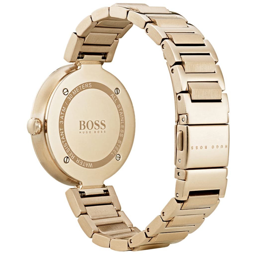 1502415-hugo-boss-watch-women-gold-dial-stainless-steel-metal-golden-strap-quartz-analog-three-hand-allusion_3 Hugo Boss Watch For Women 1502415 - Image 3