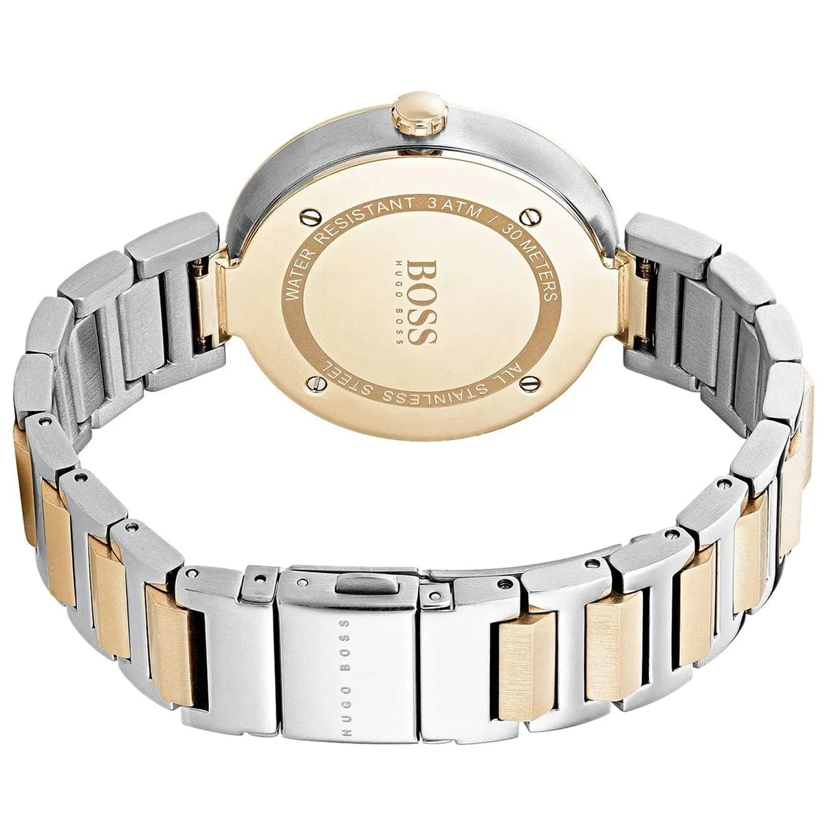 1502417-hugo-boss-watch-women-silver-dial-metal-stainless-gold-strap-quartz-battery-analog-three-hand-allusion_4.jbg.jbg Hugo Boss Watch For Women 1502417 - Image 4