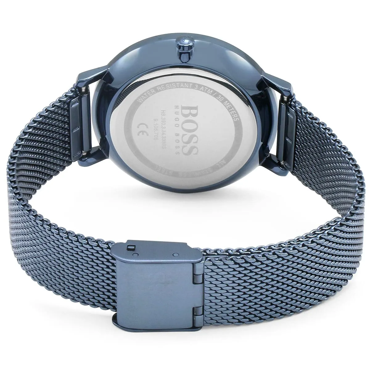 1502518-hugo-boss-watch-women-crystals-blue-dial-metal-stainless-mesh-strap-quartz-battery-analog-three-hand-infinity_3.jbgg Hugo Boss Watch For Women 1502518 - Image 3