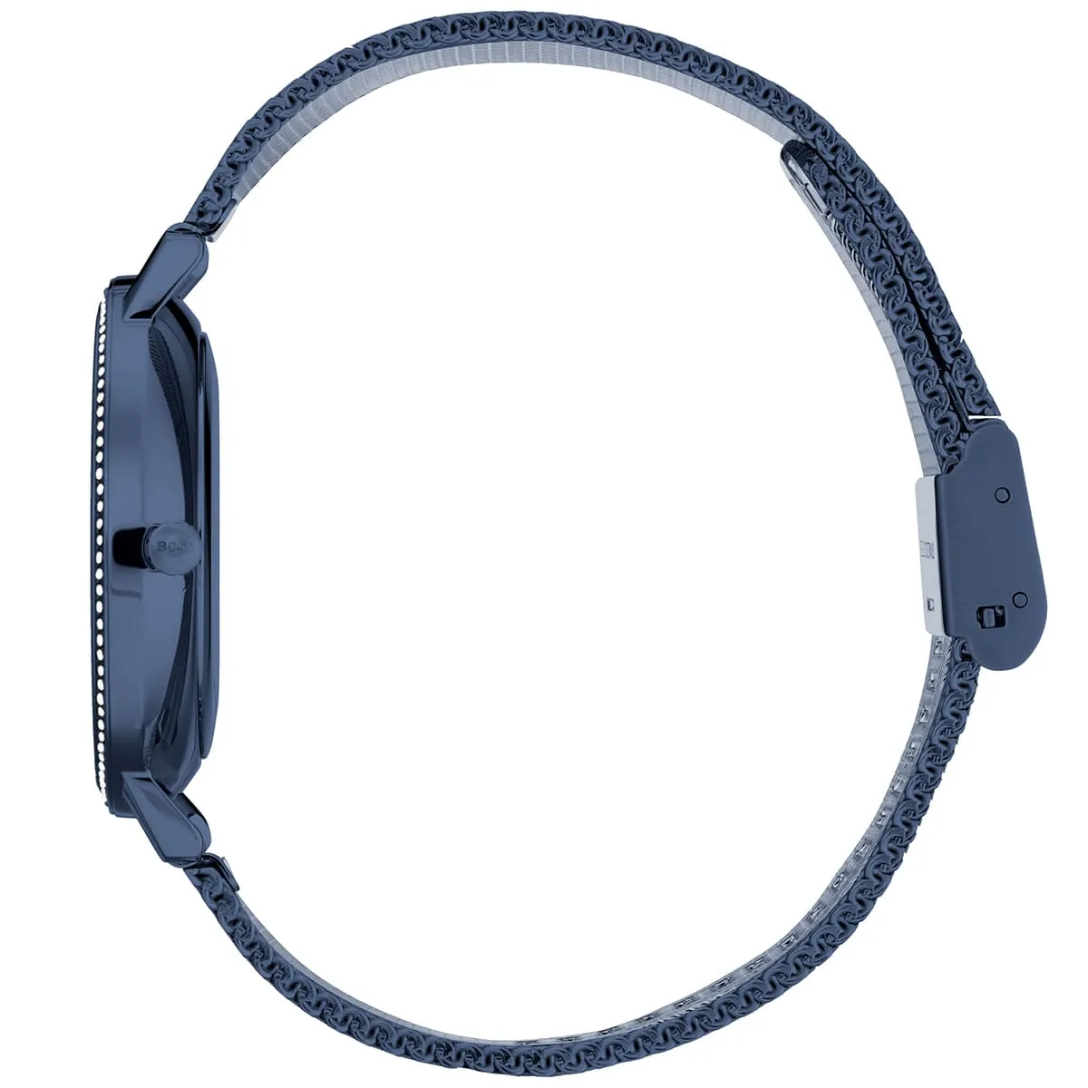 1502518-hugo-boss-watch-women-crystals-blue-dial-metal-stainless-mesh-strap-quartz-battery-analog-three-hand-infinity_6.jbg Hugo Boss Watch For Women 1502518 - Image 6