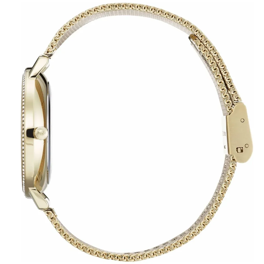 1502520-hugo-boss-watch-women-crystals-gold-dial-metal-stainless-golden-mesh-strap-quartz-battery-analog-three-hand-infinity_5-1024x1024.jbg Hugo Boss Watch For Women 1502520 - Image 5