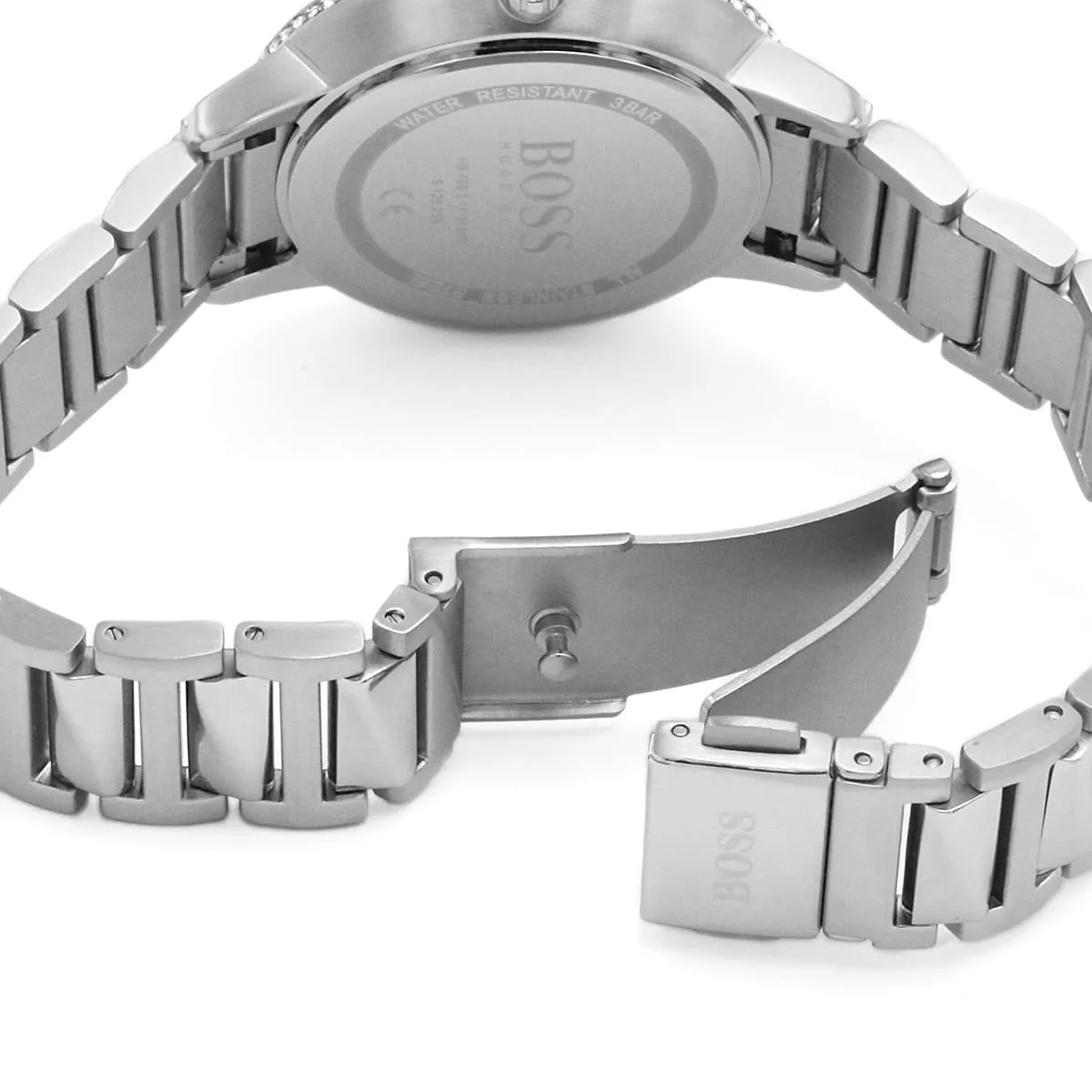 1502539-hugo-boss-watch-women-silver-dial-metal-stainless-strap-quartz-battery-analog-three-hand-signature_4.jbg Hugo Boss Watch For Women 1502539 - Image 4