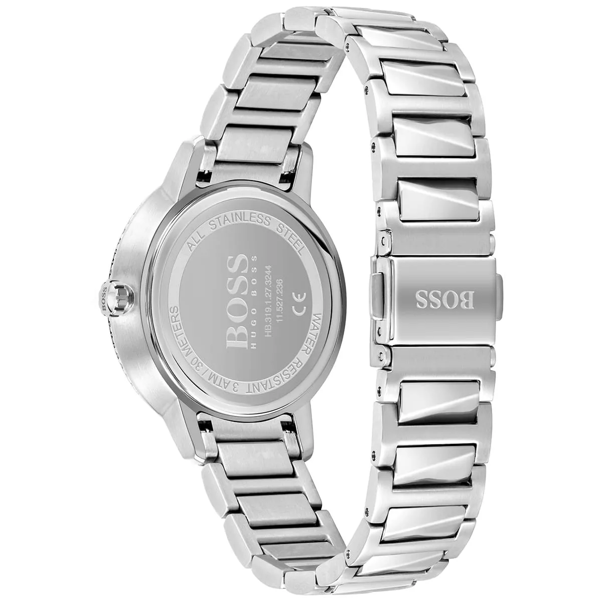 1502539-hugo-boss-watch-women-silver-dial-metal-stainless-strap-quartz-battery-analog-three-hand-signature_7.jbg Hugo Boss Watch For Women 1502539 - Image 7