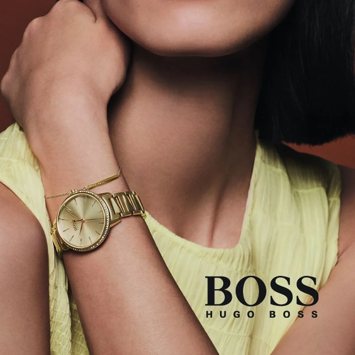 1502541-hugo-boss-watch-women-gold-dial-metal-stainless-golden-strap-quartz-battery-analog-three-hand-signature_11.jbg Hugo Boss Watch For Women 1502541 - Image 12