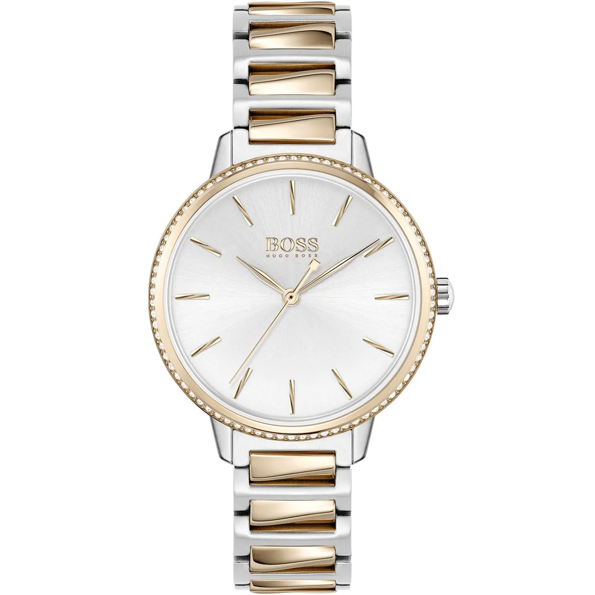 1502567-hugo-boss-watch-women-silver-dial-metal-stainless-rose-gold-strap-quartz-battery-analog-three-hand-signature.jbgg Hugo Boss Watch For Women 1502567 - Image 1