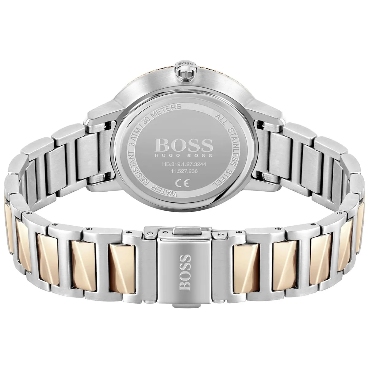 1502567-hugo-boss-watch-women-silver-dial-metal-stainless-rose-gold-strap-quartz-battery-analog-three-hand-signature_3.jbg Hugo Boss Watch For Women 1502567 - Image 3