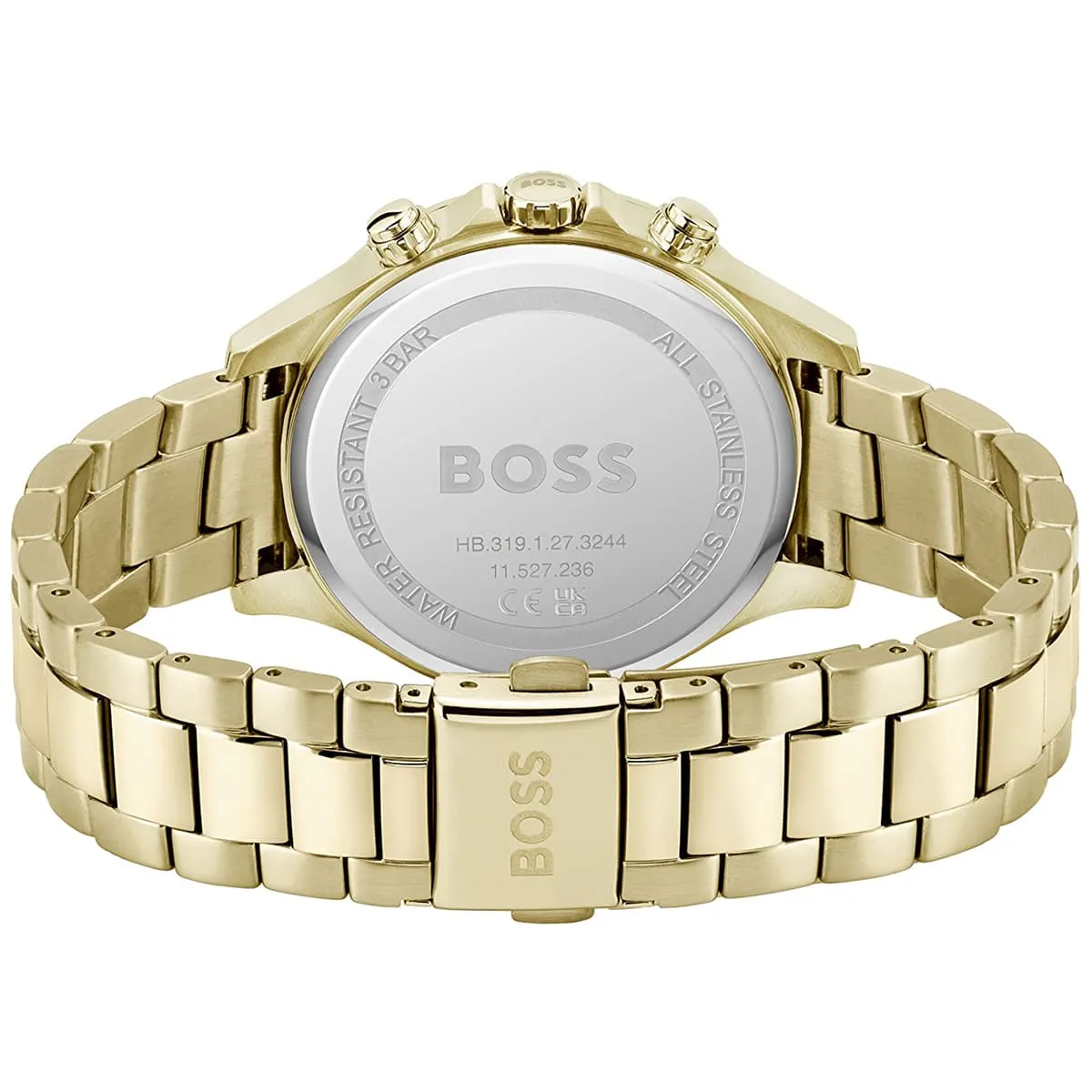 1502628-hugo-boss-watch-women-silver-dial-metal-stainless-gold-strap-quartz-battery-analog-three-hand-hera_3.jbg Hugo Boss Watch For Women 1502628 - Image 3