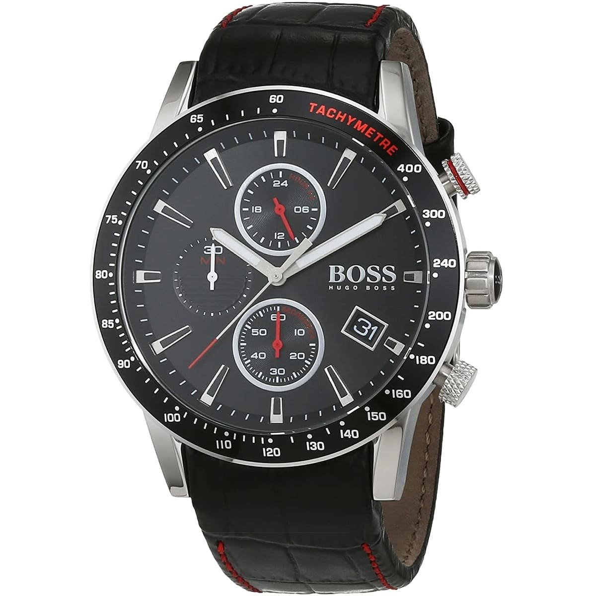1513390-hugo-boss-watch-men-black-leather-rafale-2 Hugo Boss Watch For Men 1513390 - Image 2