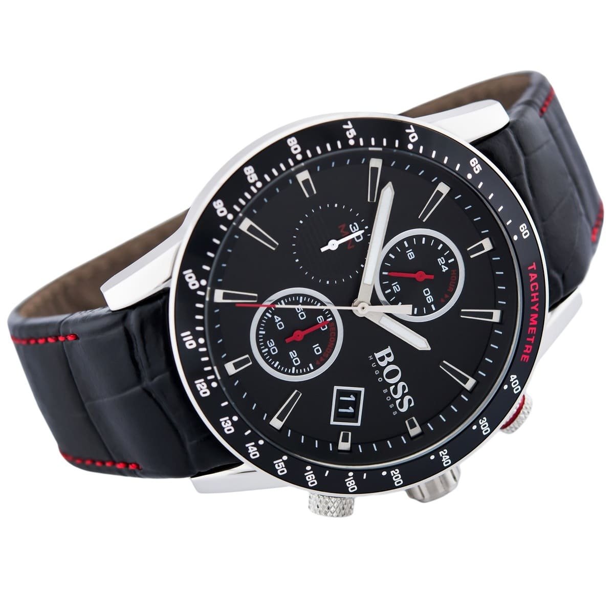 1513390-hugo-boss-watch-men-black-leather-rafale-3 Hugo Boss Watch For Men 1513390 - Image 3