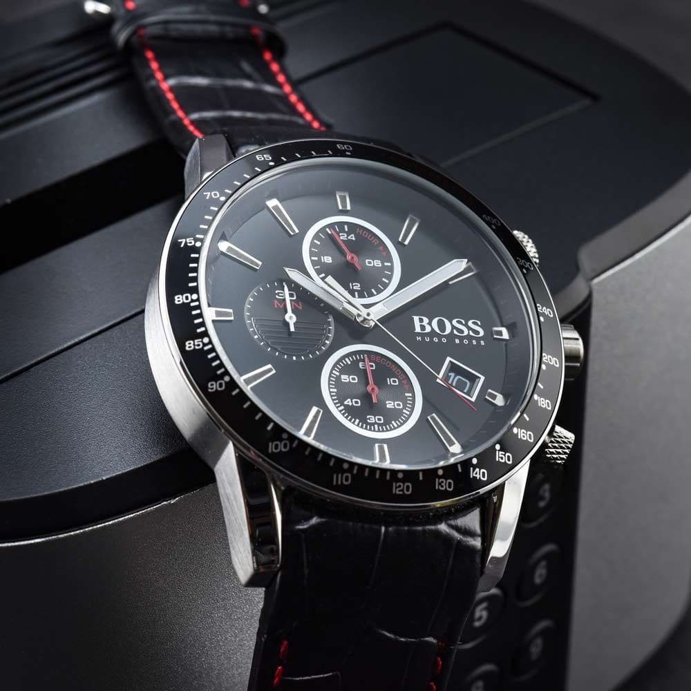 1513390-hugo-boss-watch-men-black-leather-rafale-9 Hugo Boss Watch For Men 1513390 - Image 7